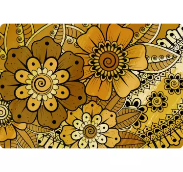 Vinilo muebles estilo indio paisley - TenVinilo