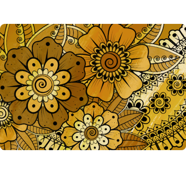 Vinilo para laptop estilo indio paisley - TenVinilo