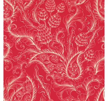 Vinilo muebles ilustración de paisley - TenVinilo