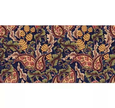 Vinilo mueble  ilustración realista paisley - TenVinilo