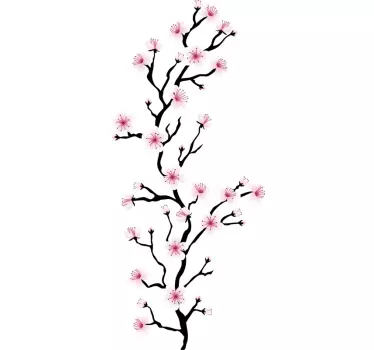 Vinilo de flor Flor de cerezo japonés - TenVinilo