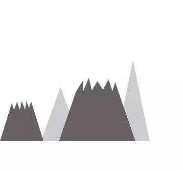Vinilo pared infantil escena de montaña para nursery - TenVinilo