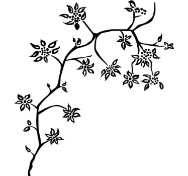Vinilo decorativo árbol florido - TenVinilo