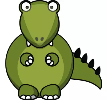 Vinilo pared infantil dinosaurio alegre - TenVinilo