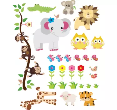 Vinilo decorativo selva infantil - TenVinilo
