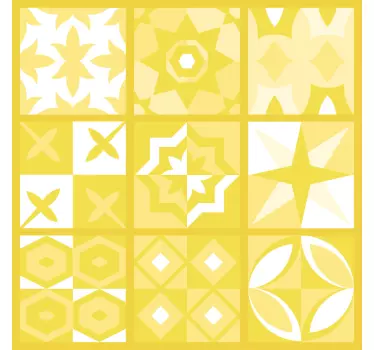 Azulejos vinílicos Iluminando pantone - TenVinilo