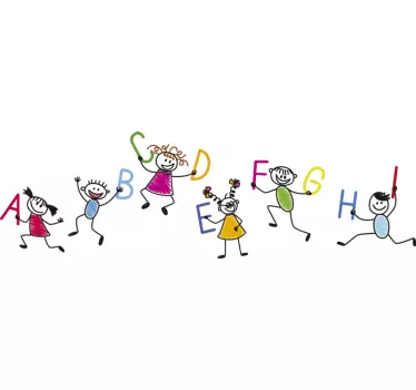Vinilo infantil del alfabeto - TenVinilo