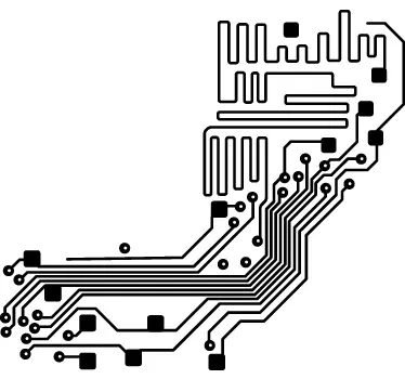 Vinilo decorativo circuito electrónico - TenVinilo