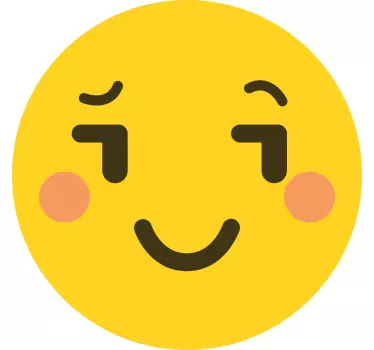 Vinilo pared infantil cara sonriente feliz - TenVinilo
