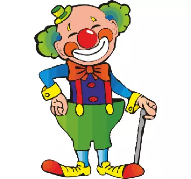 Vinilo infantil payaso feliz - TenVinilo