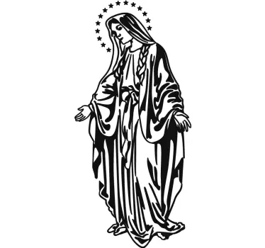 Vinilo decorativo Virgen María - TenVinilo