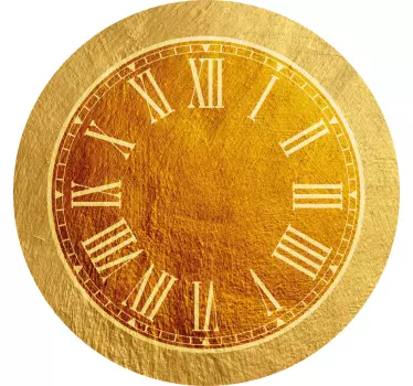 Reloj vinilo pared Perfilado en oro - TenVinilo