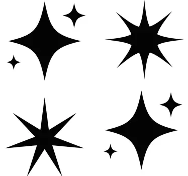 Vinilo infantil formas de estallido de estrellas - TenVinilo