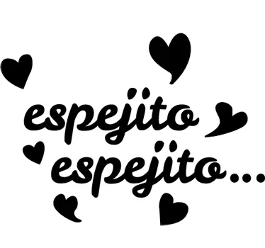 Vinilo frase espejito espejito Blancanieves - TenVinilo