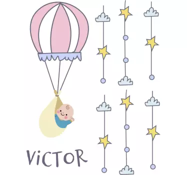Vinilo infantil en globo - TenVinilo