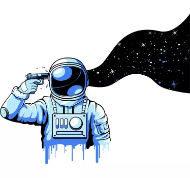 Vinilo espacio imágenes cósmicas de astronautas - TenVinilo