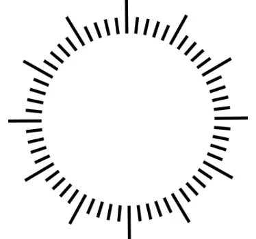 Vinilo decorativo líneas reloj - TenVinilo