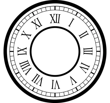 Vinilo decorativo reloj clásico estación - TenVinilo