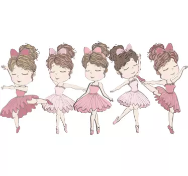 Vinilo infantil bailarina de ballet - TenVinilo