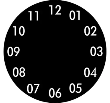 Reloj adhesivo pared redondo colores - TenVinilo