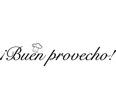 Vinilo decoración buen provecho - TenVinilo