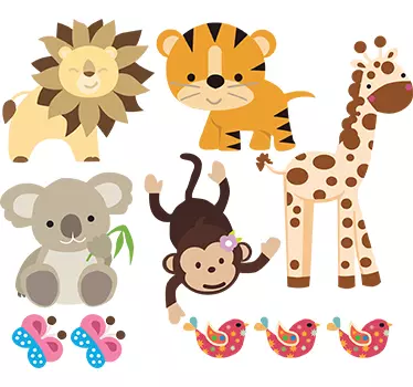 Stickers animales salvajes - TenVinilo