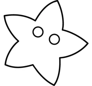 Vinilo pared infantil lindo personaje estrella - TenVinilo