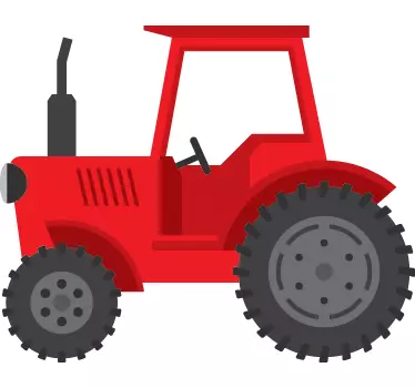 Vinilo decorativo tractor del campo - TenVinilo