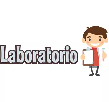 Vinilo para colegios laboratorio - TenVinilo