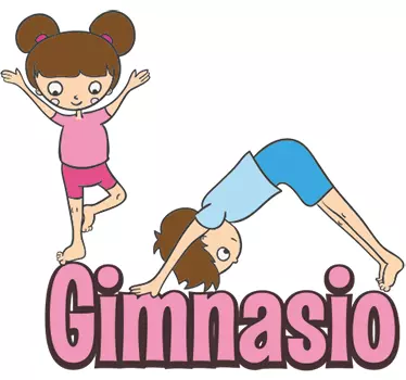 Vinilo para colegios gimnasio - TenVinilo