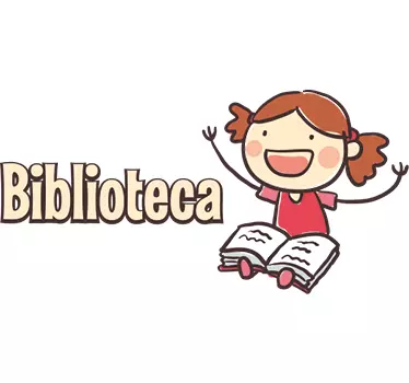 Vinilo para colegios biblioteca - TenVinilo