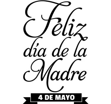 Adhesivo conmemorativo día madre - TenVinilo