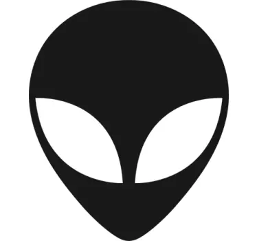 Adhesivo decorativo icono extraterrestre - TenVinilo