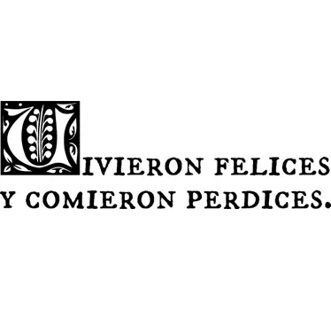 Adhesivo infantil comieron perdices - TenVinilo