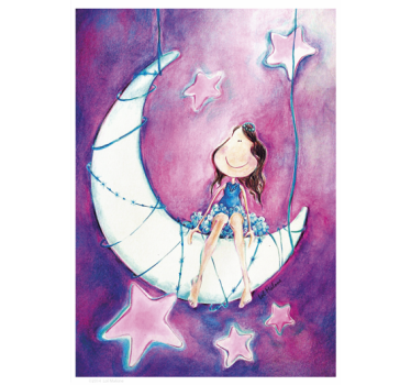 Adhesivo infantil luna Lol Malone - TenVinilo