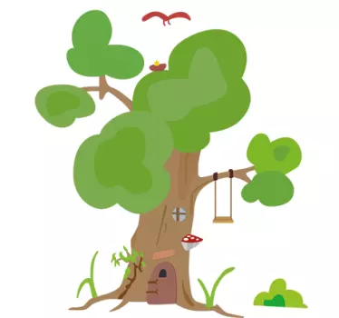 Adhesivo para decoración hogar árbol - TenVinilo