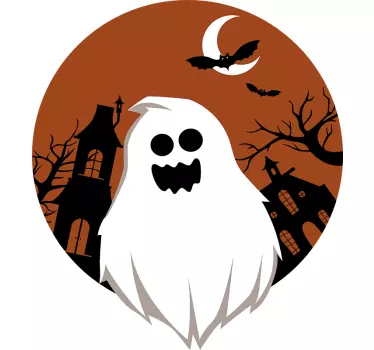 Vinilo fantasmas y murcielagos de terror - TenVinilo