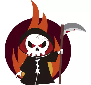 Vinilo Halloween personajes Halloween segador - TenVinilo