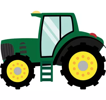 Pegatina infantil tractor granja - TenVinilo