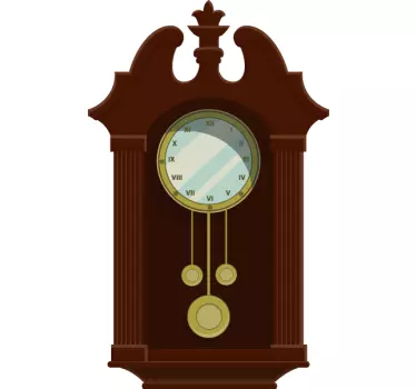Reloj vinilo pared de madera estilo vintage - TenVinilo