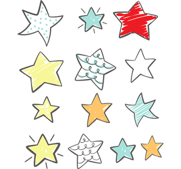 Set pegatinas estrellas - TenVinilo