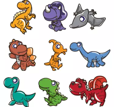 Sticker infantil dinosaurios bebés - TenVinilo