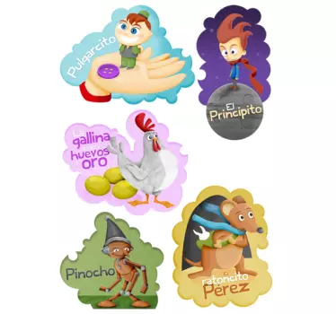 Stickers infantiles cuentos clásicos - TenVinilo
