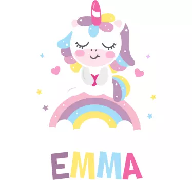 Vinilo de unicornio para pared para niños - TenVinilo