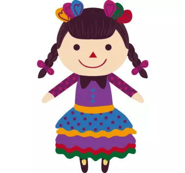 Vinil infantil muñeca María - TenVinilo