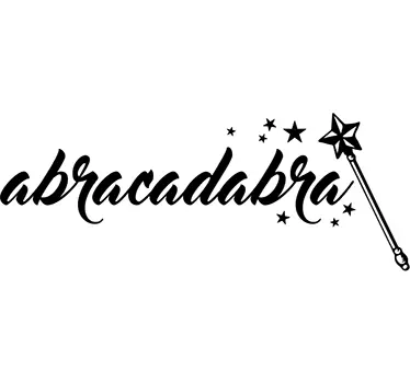 Vinilo decorativo abracadabra - TenVinilo