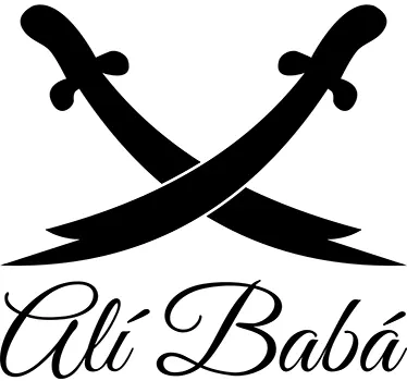 Vinilo decorativo espadas Alí Babá - TenVinilo