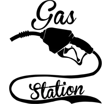 Vinilo decorativo gas station - TenVinilo