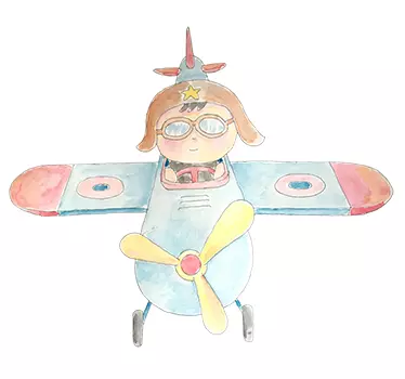 Vinilo decorativo infantil piloto niño - TenVinilo