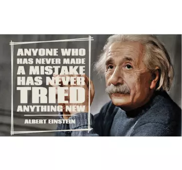 Vinilo decorativo mistakes Einstein - TenVinilo